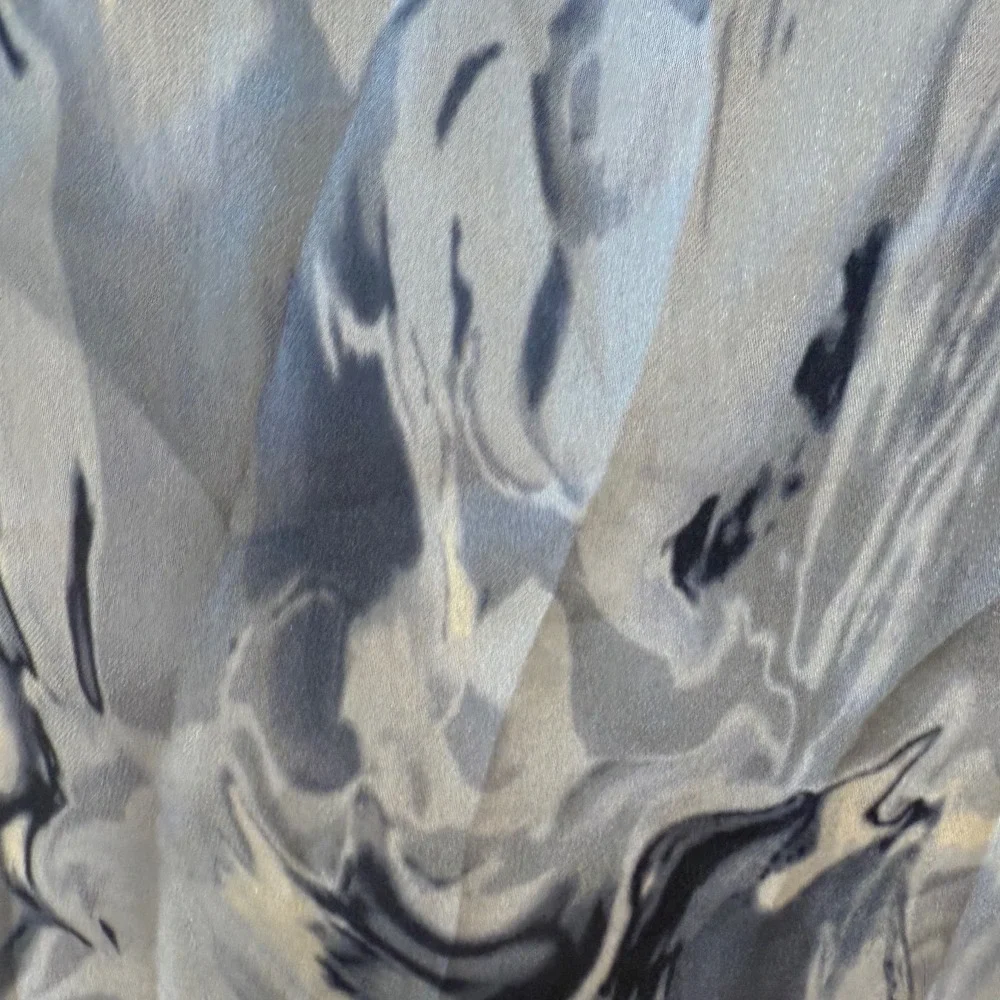 Bar III Womens 2X Blue Marble Swirl Print Camisole Spaghetti Strap Layered Top - Picture 2 of 6